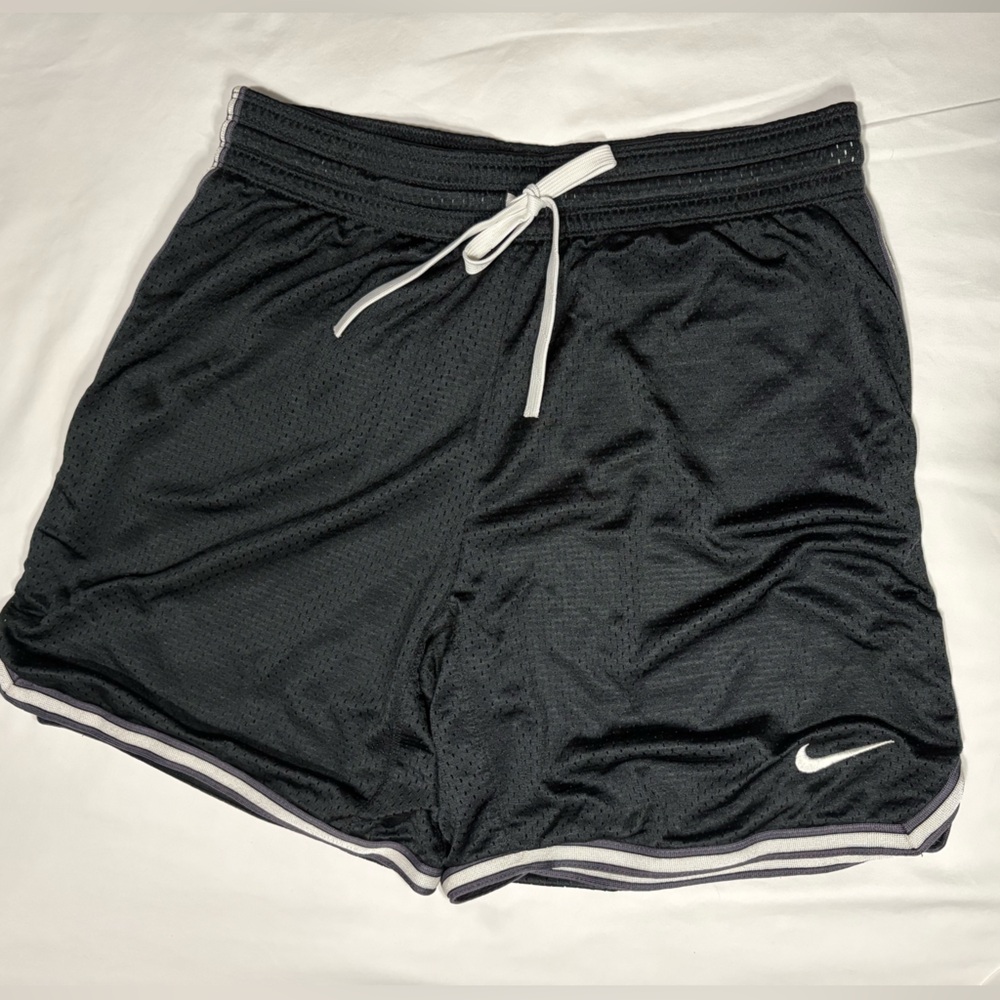 Nike Dri-FIT Black Shorts with White Accents